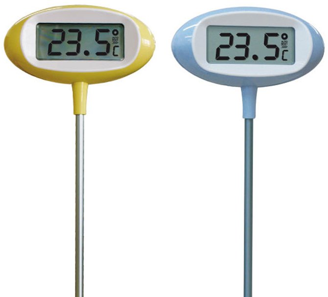 Thermomètre mini maxi aluminium : Thermomètre