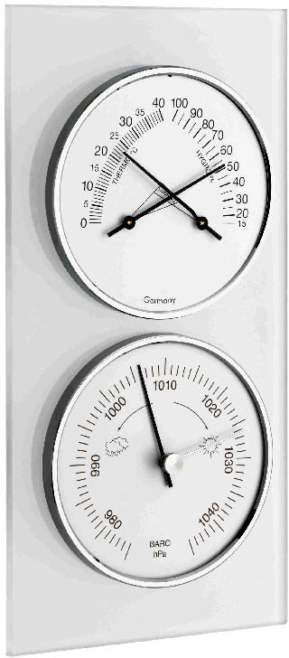 T203022 Baromtre Thermo/Hygro sur verre sabl TFA