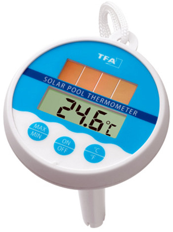 T301041 Thermomtre de piscine digital et solaire TFA