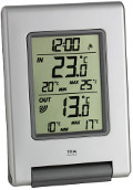 Thermomtre  sans fil  en IT+ avec mini maxi permanents heure DCF - T303050-54-IT+piles