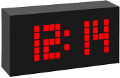 Horloge et reveil  affichage led gant, le TIME BLOCK avec Radiopilotage - T602508