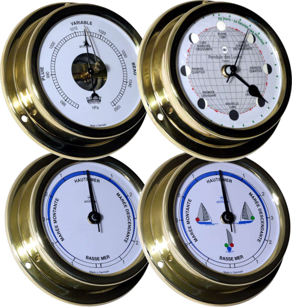 A-858 Gamme Baromtre,Indicateur mare ou de phase de Lune ou Baromtre  diam 127 mm ALTITUDE