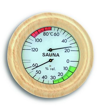 T40100x Hygromtre synthtique et Thermomtre de sauna de prcision TFA