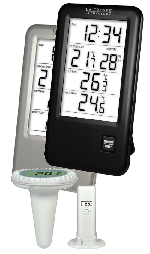 WS9068-IT Thermomtre de piscine sans fil avec sonde supplmentaire 