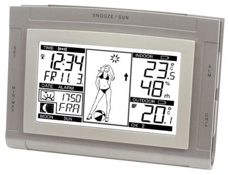 WS9611-WS9711IT+ Rveil mto et thermomtre avec Miss Mto ou Monsieur Mto LA CROSSE TECHNOLOGY